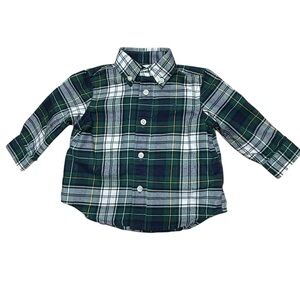 Ralph Lauren Plaid Baby Shirt Sz 6 mths